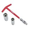 AP 3/8DR T-Handle & Plug Socket Set (3 Pieces) | Plug Socket, Plug Wrench, Spark Plug, 16mm, 21mm, T-Handle, Clip Catch