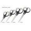Rapesco 1574 Soft Grip Handle Scissors, Black/Light Grey, Set of 4