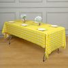 6 pcs 54 x 108" Checkered Disposable Plastic Rectangular Table Cover Tablecloths
