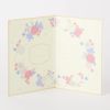 Midori B6 33271006 Colored Shikishi Bifold with Envelope Wreath Pattern