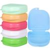 6 Pieces Retainer Case Mouth Guard Case Orthodontic Denture Storage Container (Multicolor 1)
