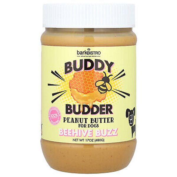 Buddy Budder, Peanut Butter, For Dogs, Beehive Buzz, 17 oz (480 g)