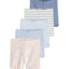 NEXT Gerippte Shorts, 5er-Pack Blau 6-7 Jahre