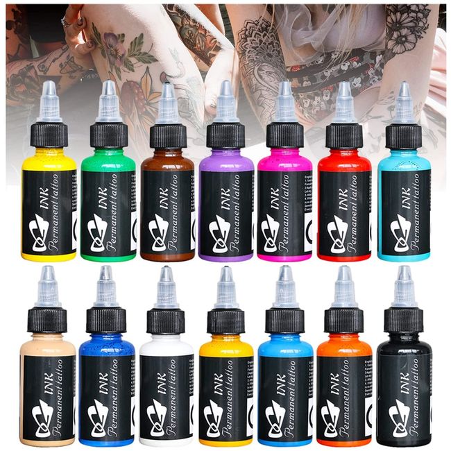 BaodeLi Tattoo Wholesale - New BaodeLi Tattoo Ink 7 Colors Set 1oz  30ml/Bottle Tattoo Pigment Kit