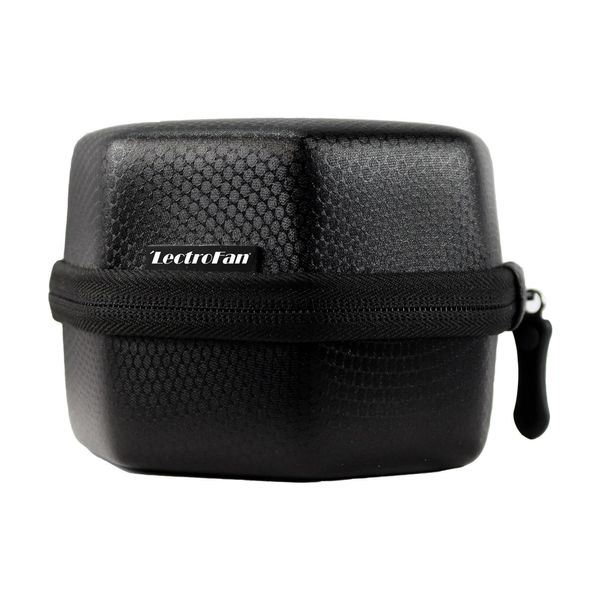 Adaptive Sound Technologies LectroFan Travel Case - Travel Case for LectroFan Sleep Sound Machine - Protective Case for LectroFan Sleep Device - Lightweight EVA & Silicon Rubber - Zip Close - Black