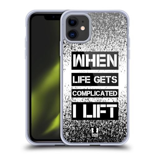 Head Case Designs Lift Fitness Motivation Gel Case [Military Grade Protection] Compatible with Apple iPhone 11 and Compatible with MagSafe