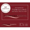 COMFORTNIGHTS® Waterproof Terry Towelling Mattress Protector Single 90cms x 190cms