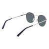 NAUTICA N100SP Polarized Round Sunglasses, Matte Silver, One Size