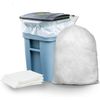 Plasticplace 65 Gallon Clear Trash Bags, 50 Count