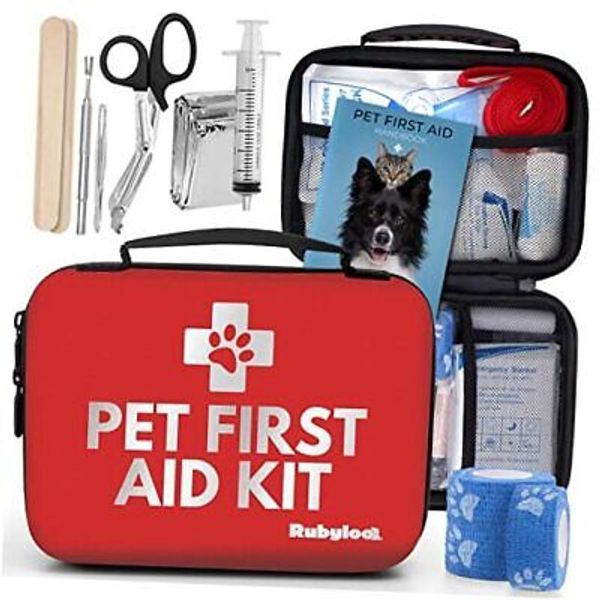 Dog First Aid Kit | Vet Approved Pet First Aid Supplies to Essential 53 piece