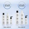 Nioxin 3-Part System | System 1 | Natural Hair with Light Thinning Hair Treatment | Scalp Therapy | Hair Thickening Treatment | Trial Kit