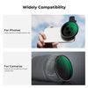 K&F Concept Snap-on 67mm Variable ND2-ND32 Filter for Phone Filter Clip, Optical Glass Multi-Layer Coating