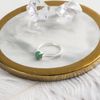 Philip Jones Green Aventurine Adjustable Ring