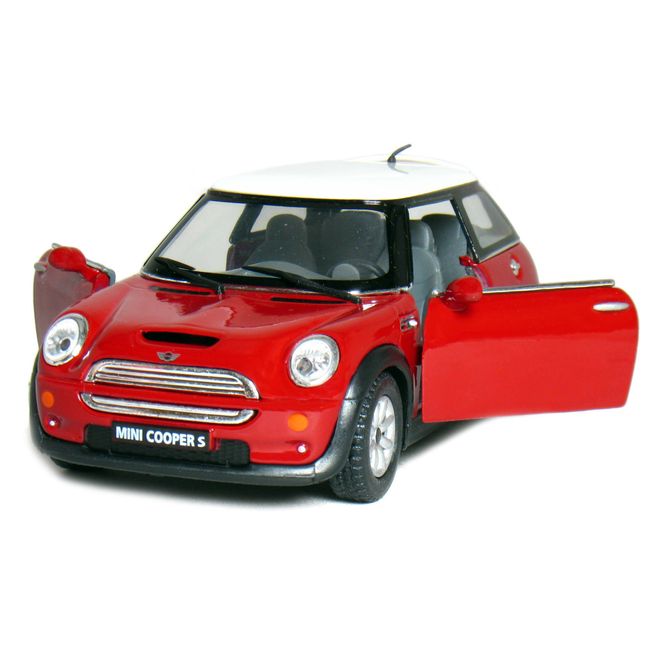 KiNSMART Mini Cooper S 5inch 1:28Scale Die Cast Metal Model Toy Cars Red