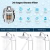 All Metal 12'' Filtered Rainfall Shower Head with Handheld Combo, High Pressure