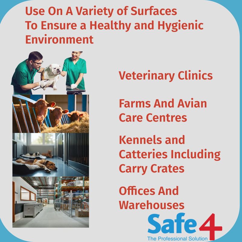 Safe4 Professional Disinfectant Concentrate - Enhanced Formulation,UK ...