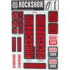 RockShox Decal Kit, 35mm, Red Color Matching Kit