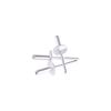 AOMIKITSTU Flange Aluminum Blind Rivet 80pcs, 4.8×16mm Tri-Fold Exploding Pop Rivets, Core Pulling Rivets, Solid Aluminum Tri Grip Rivets for Assembling Plastic-framed Window Bodies