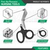 4 Pcs First Aid Paramedic Essential Nursing Tools Surgical Instruments - Black