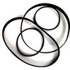New Replacement 4 Belt Set for Technics RS-TR333 Dual Cassette Deck Player
