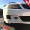 4 x Front Rear Carbon Fiber Bumper Corner Lip Side Scratch Protector Strap Guard