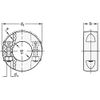 Plastic Adjustment Ring Split Inner Diameter 25 mm