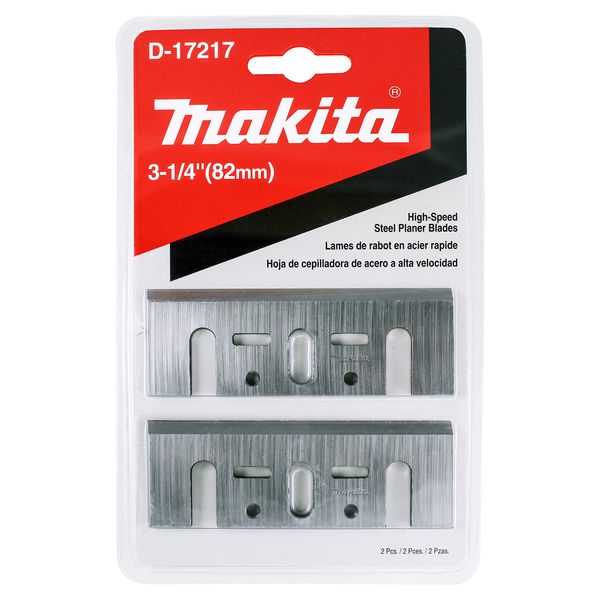 Makita 2 Piece - 3.25" HSS Planer Blades for 3.25" Planers - Fast Cutting for Hard Wood