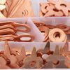 Chazcool 110pcs Dent Pulling Puller Rings, Triangle OT Round Dent Pulling Puller Rings, Car Dent Puller Kit for Car Body Welding Repair Tool Set