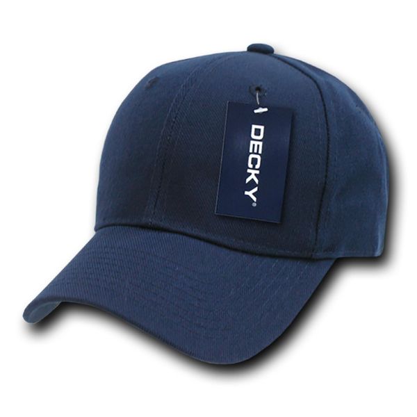 DECKY Fitted Cap, Navy, 7 3/8