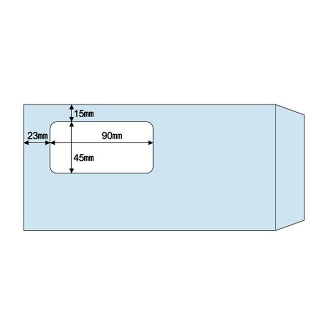 hisago Window with Envelopes A4 three/Fold/Aqua 100 Count MF16