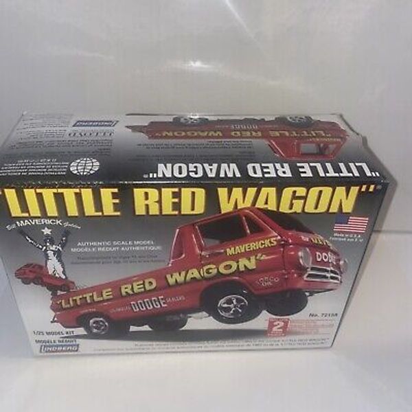 Lindberg Dodge "Little Red Wagon" Model Kit #72158 Open Box Sealed Parts