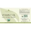 Vitamin E Oil - Organic, USDA Certified Organic, 43,000 IU, 100% Natural Vegan Cruelty-Free, Extra Strength for Face Skin Hair Body Eyelashes Locs Nails-Antioxidant Moisturizer DIY Cream Lotion (8 oz)