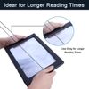 Hands-Free Magnifying Glass Large Full-Page Rectangular 3X Magnifier LED Lighted Illuminated Foldable Desktop Portable for Elder