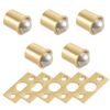5pcs 11mm Dia Brass Electroplating Door Cabinet Ball Catch Latch Closures