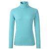 HieasyFit Women's Cotton Basic Thermal Turtleneck Pullover Top Turquoise L