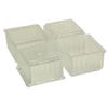 tutsi Rhino Clear Leg Cap Angle 36 mm, 1 Pack 4 Pack