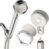 LaserJet Hand Shower Head – 2 Water Filters & Pause Switch – Chrome Finish
