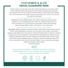 Cucumber & Aloe Cleansing Pads Desert Essence 50 pads Container