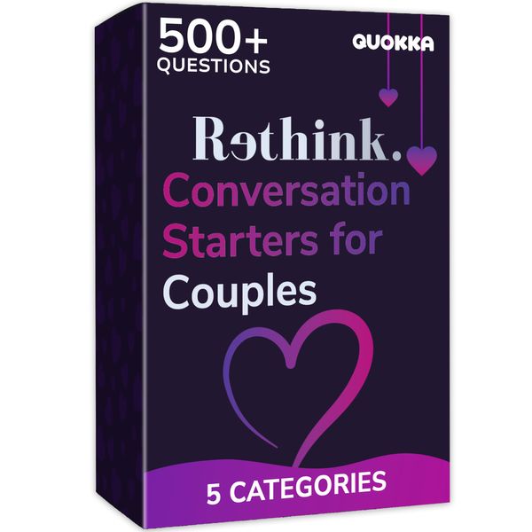 Quokka Conversation Cards for Couples Game - 100 Cards - Know Me Better Questions for Couples - Wedding Gift | Relationship Connection - Date Night Cards for Married Husband & Wife