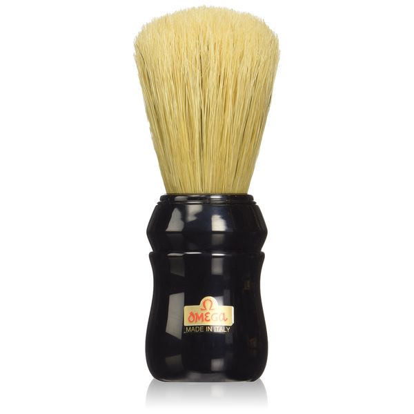 Omega Pure Bristle 10049 Shaving Brush, Black