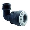 Plass-ONE 25mm x 3/4" MDPE Push Fit Threaded Male Elbow