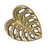 Melody Maison Gold Monstera Leaf Drawer Knob - 5.2cm x 6cm