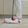 Hmfmdy Mop Replacement Heads, Spin Mop Replacement Head Mop Refill Compatible for vileda Triangle Swivel Mops, Microfiber Mop Head, Reusable Mop Head ( White - 4Pack)