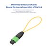 Jeirdus MPO/APC 16-Core Single Mode Fiber Loopback, Pull Ring Design for High-Performance Network Testing and Maintenance