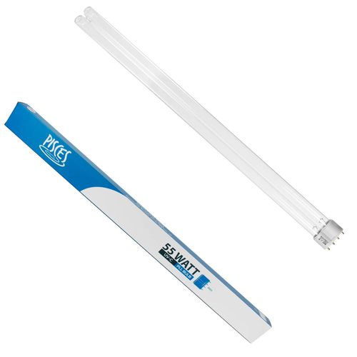 Pisces Twin Pack 55w (watt) PLL Replacement UV Bulb Lamp for Pond Filter UVC