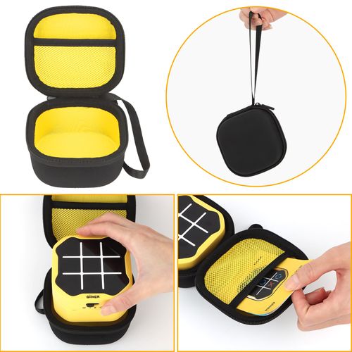 WinSTEM Carrying Case Compatible with GiiKER Tic Tac Toe Bolt Game,3-in-1 Handheld Puzzle Game Console,Protective Storage Case for GiiKER Tic Tac Toe Accessories for Kids and Adults (Case Only),Black