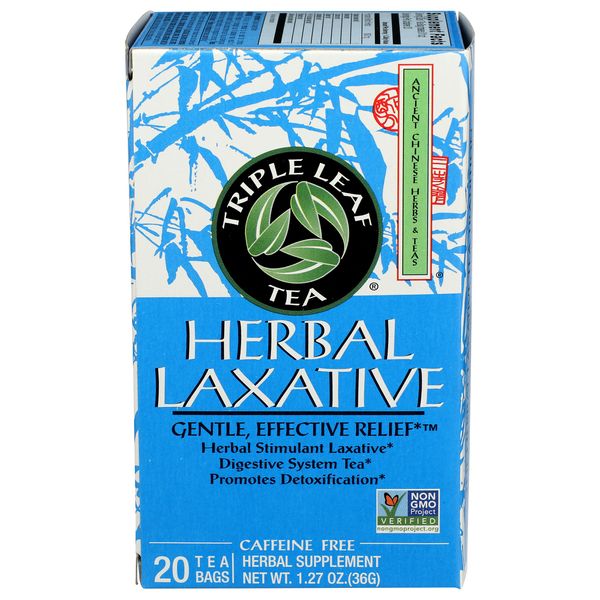 TRIPLE LEAF Herbalax Tea Bags, 20 CT