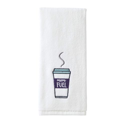 SKL Home by Saturday Knight Ltd. Mom Fuel Hand Towel (2-Pack), White