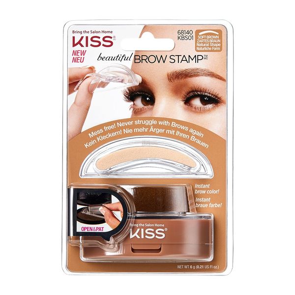 KISS Beautiful Brow Stamp, Soft Brown