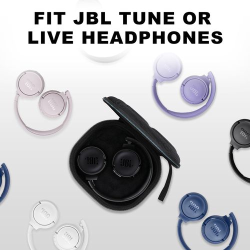 DR·AMIU Travel Case for JBL Tune 510BT/ 520BT/ 660NC/ 670NC/ 500/ JBL Live 460NC/ 670NC/ JR 460NC, Junior 320BT / 470NC Foldable Small Headphones Black